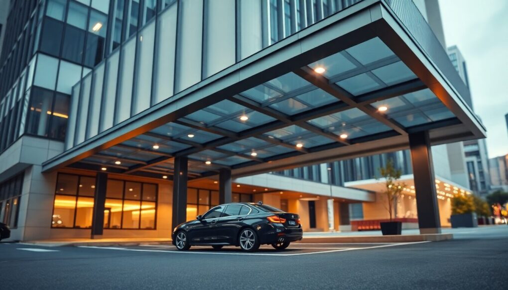 キャノピーbyヒルトン大阪梅田の車寄せと駐車場情報