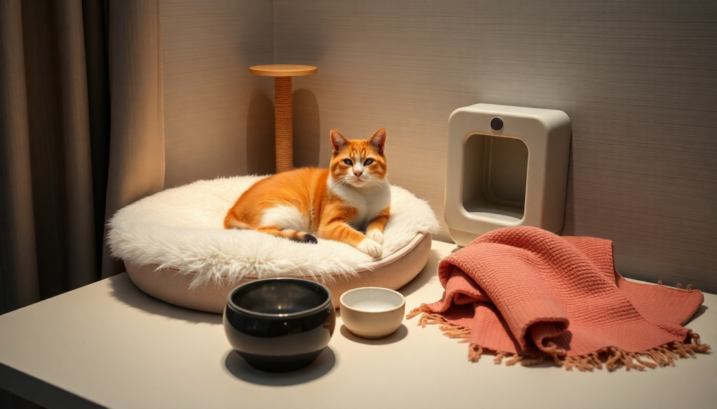猫の性格に合わせた客室環境の整え方